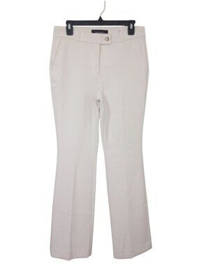 White House Black Market Slim Bootcut Womens Pants Dress Size 4 Ivory